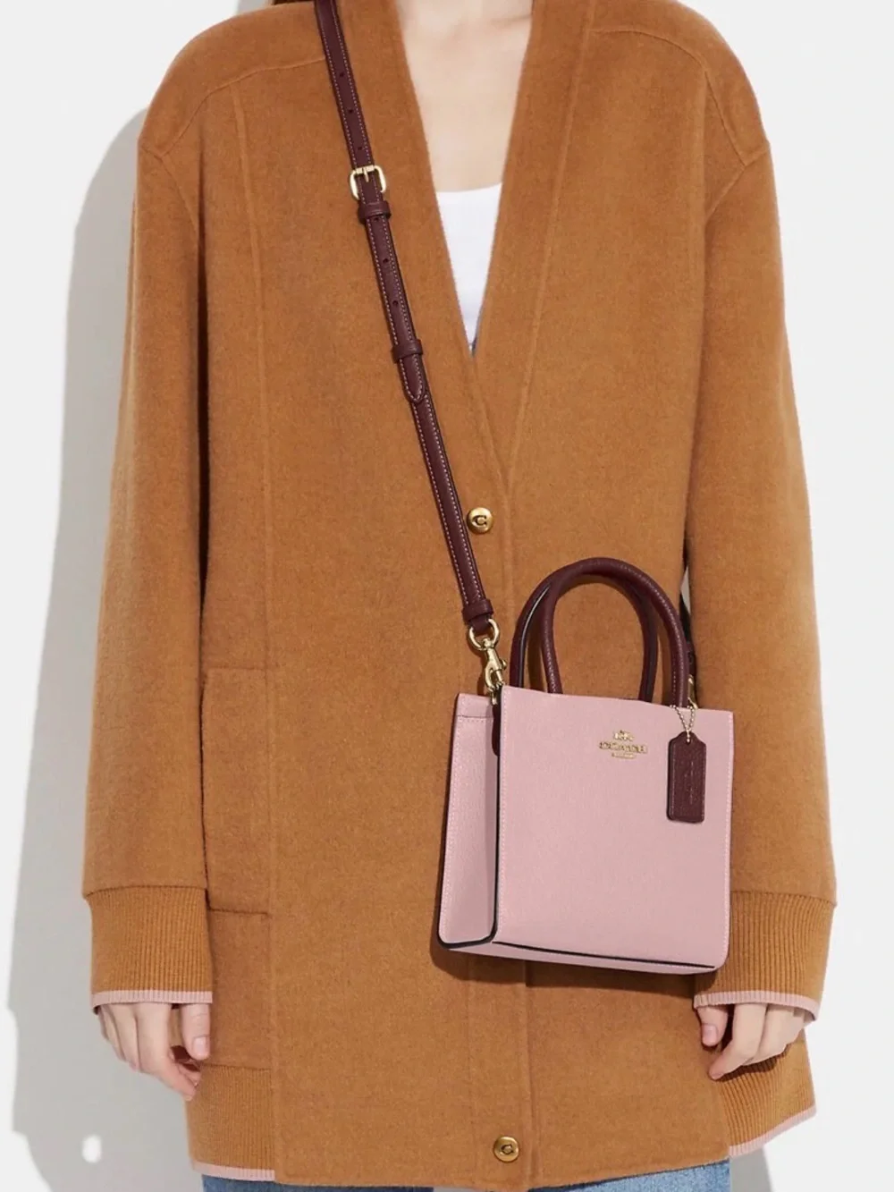 Coach Mini Cally Crossbody in Powder Pink